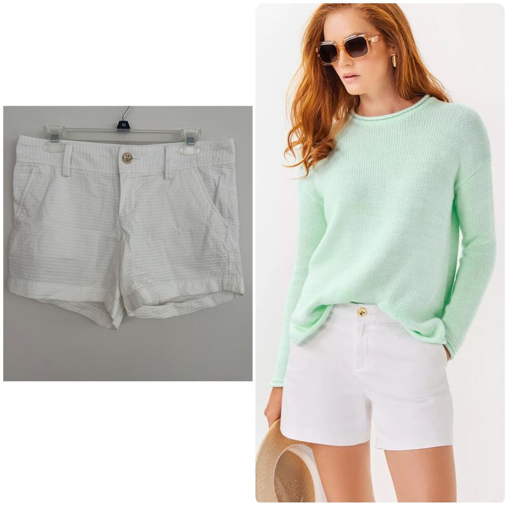 Lilly Pulitzer The Callahan Short in Textured White